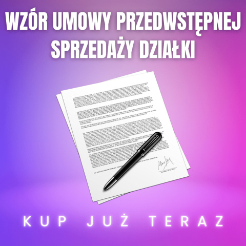 Umowa przedwstępna sprzedaży działki Umowa przedwstępna sprzedaży działki